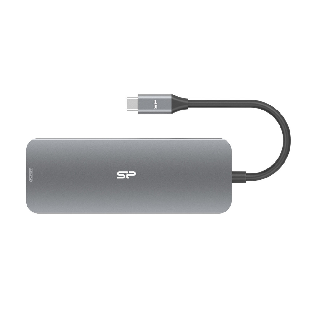 Silicon Power SR30 Station d'accueil USB 3.2 Gen 1 (3.1 Gen 1) Type-C Gris, Métallique Silicon Power SR30 Station d'accueil USB 3.2 Gen 1 (3.1 Gen 1) Type-C Gris, Métallique