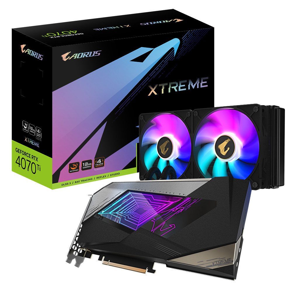 GIGABYTE AORUS GeForce RTX 4070 Ti 12GB XTREME WATERFORCE NVIDIA 12 Go GDDR6X
