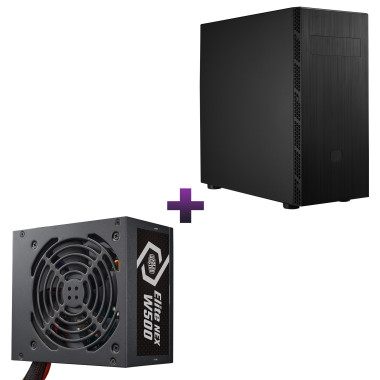 Cooler Master MasterBox MB600L V2 + Elite NEX W500 230V Midi Tower Noir 500 W