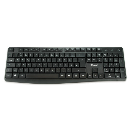 Equip 245214 clavier Bureau USB AZERTY Français Noir