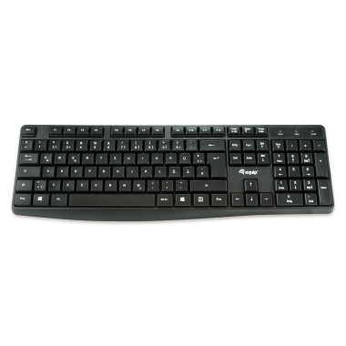 Equip 245214 clavier Bureau USB AZERTY Français Noir