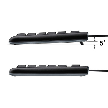 Equip 245214 clavier Bureau USB AZERTY Français Noir