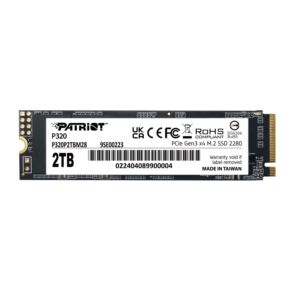 Patriot Memory P320 2 To M.2 PCI Express 3.0 NVMe Patriot Memory P320 2 To M.2 PCI Express 3.0 NVMe