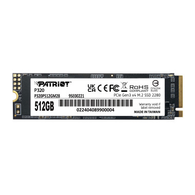 Patriot Memory P320 512 Go M.2 PCI Express 3.0 NVMe