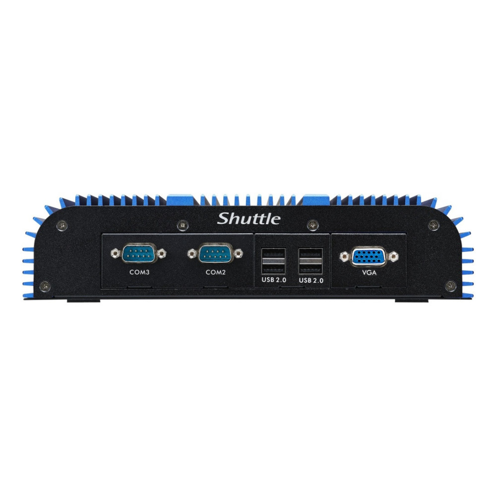 Shuttle BPCAL02-i3XA industrial Box-PC, Core i3-1215U , 8GB RAM, 128GB M.2 SSD, 2x LAN, 3x COM, 1xHDMI,1xVGA, 8x USB, DC input