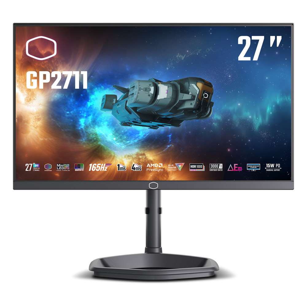 Cooler Master Gaming GP2711 LED display 68,6 cm (27") 2560 x 1440 pixels 2K Ultra HD Noir Cooler Master Gaming GP2711 LED display 68,6 cm (27") 2560 x 1440 pixels 2K Ultra HD Noir