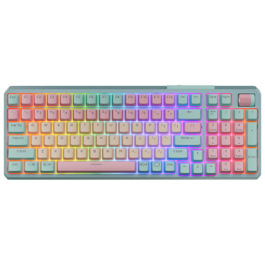 Cooler Master MK770 clavier Jouer USB + RF Wireless + Bluetooth QWERTY Anglais américain Multicolore