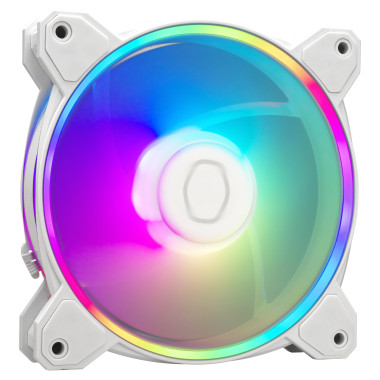 Cooler Master MasterFan MF120 Halo² white 3in1 Boitier PC Ventilateur 12 cm Blanc 3 pièce(s)