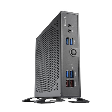 Shuttle POS System DS500, Celeron 7305, 8GB DDR5, 120 GB M.2 SSD (NVMe) 2x LAN (1x 2.5Gbit ,1x 1Gbit), 1xCOM,1xHDMI,1xDP, 1x