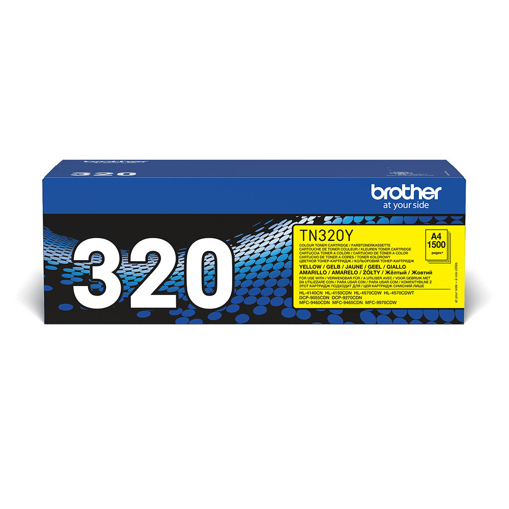Brother TN-320Y - Cartouche de toner originale – Jaune Brother TN-320Y - Cartouche de toner originale – Jaune