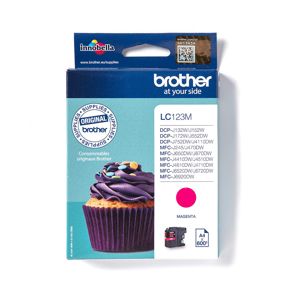 Brother LC123M - Cartouche d'encre originale – Magenta Brother LC123M - Cartouche d'encre originale – Magenta