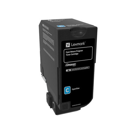Lexmark 74C20C0 Cartouche de toner 1 pièce(s) Original Cyan