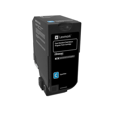 Lexmark 74C2SC0 Cartouche de toner 1 pièce(s) Original Cyan