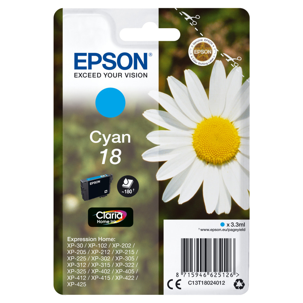 Epson Daisy Cartouche "Pâquerette" 18 - Encre Claria Home C Epson Daisy Cartouche "Pâquerette" 18 - Encre Claria Home C