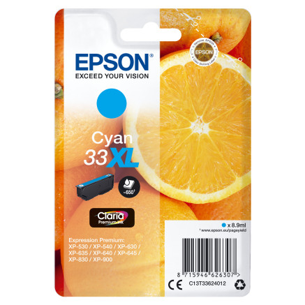 Epson Oranges Cartouche " " - Encre Claria Premium C (XL)
