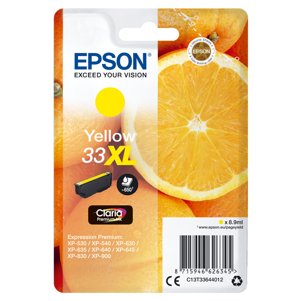 Epson Oranges Cartouche " " - Encre Claria Premium J (XL) Epson Oranges Cartouche " " - Encre Claria Premium J (XL)