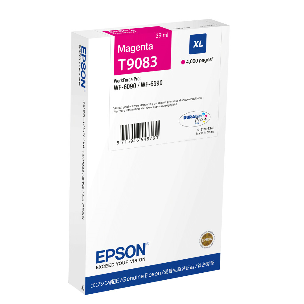 Epson C13T90834N cartouche d'encre 1 pièce(s) Original Rendement élevé (XL) Magenta Epson C13T90834N cartouche d'encre 1 pièce(s) Original Rendement élevé (XL) Magenta