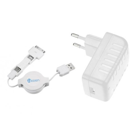 Heden ACCHAD3E12 chargeur d'appareils mobiles Smartphone, Tablette Blanc Secteur Intérieure
