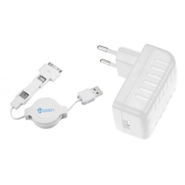 Heden ACCHAD3E12 chargeur d'appareils mobiles Smartphone, Tablette Blanc Secteur Intérieure