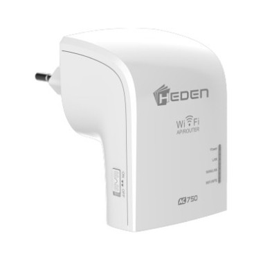 Heden AC 750 Répéteur réseau 433 Mbit s Blanc