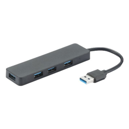 Heden 0-HUBUSB4PORT30 hub & concentrateur USB 3.2 Gen 1 (3.1 Gen 1) Type-A 5 Mbit s Noir