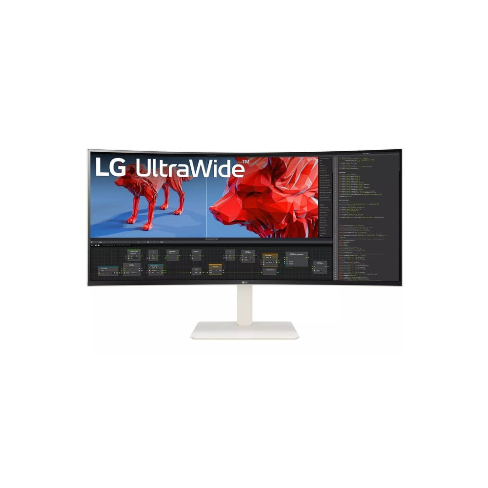 LG 38WR85QC-W écran plat de PC 96,5 cm (38") 3840 x 1600 pixels UltraWide Quad HD LCD Blanc