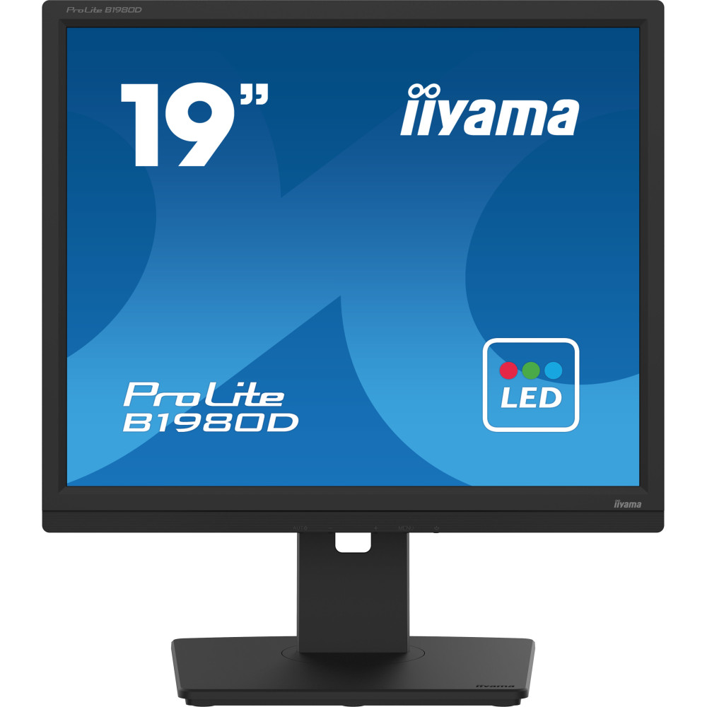 iiyama ProLite B1980D-B5 écran plat de PC 48,3 cm (19") 1280 x 1024 pixels SXGA LCD Noir iiyama ProLite B1980D-B5 écran plat de PC 48,3 cm (19") 1280 x 1024 pixels SXGA LCD Noir