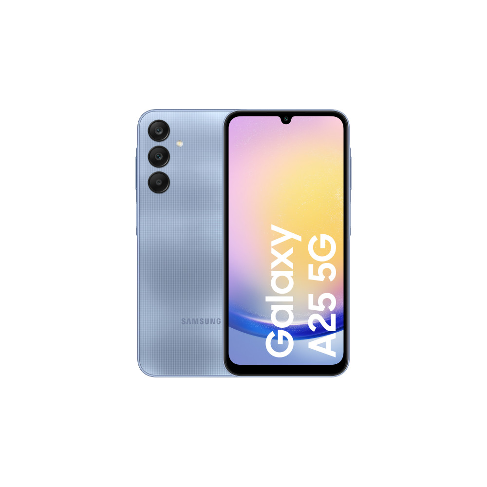 Samsung Galaxy A25 5G SM-A256B 16,5 cm (6.5") Double SIM Android 14 USB Type-C 6 Go 128 Go 5000 mAh Bleu Samsung Galaxy A25 5G SM-A256B 16,5 cm (6.5") Double SIM Android 14 USB Type-C 6 Go 128 Go 5000 mAh Bleu