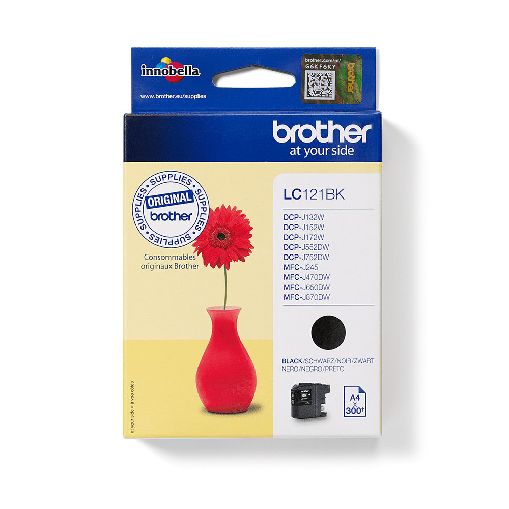 Brother LC121BK - Cartouche d'encre originale – Noir Brother LC121BK - Cartouche d'encre originale – Noir