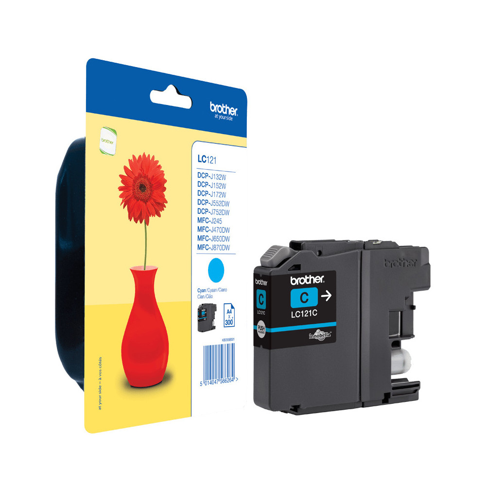 Brother LC121C - Cartouche d'encre originale – Cyan Brother LC121C - Cartouche d'encre originale – Cyan