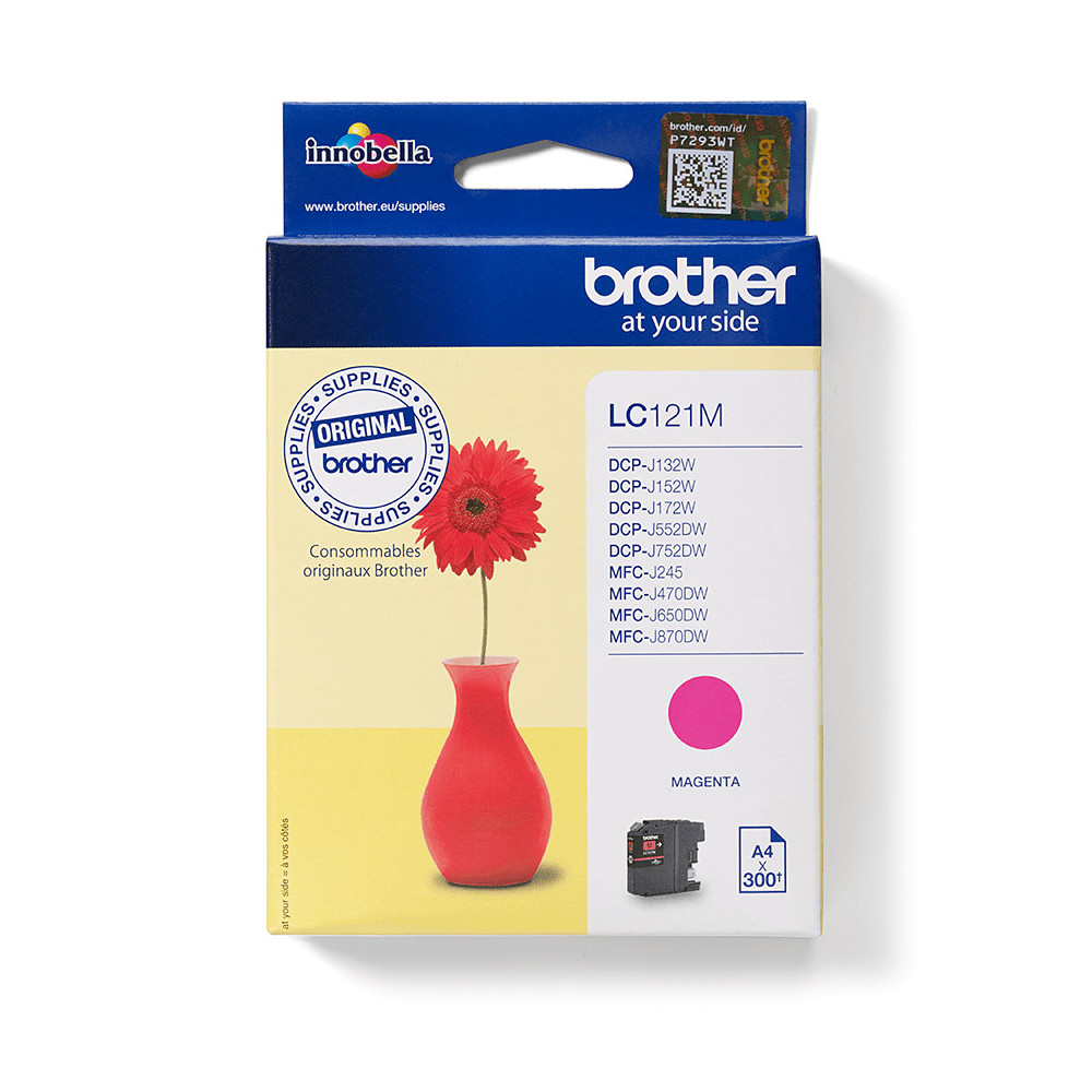 Brother LC121M - Cartouche d'encre originale – Magenta Brother LC121M - Cartouche d'encre originale – Magenta