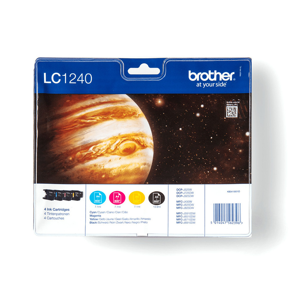 Brother LC1240VALBP - Pack de cartouches d'encre originales Brother LC1240VALBP - Pack de cartouches d'encre originales