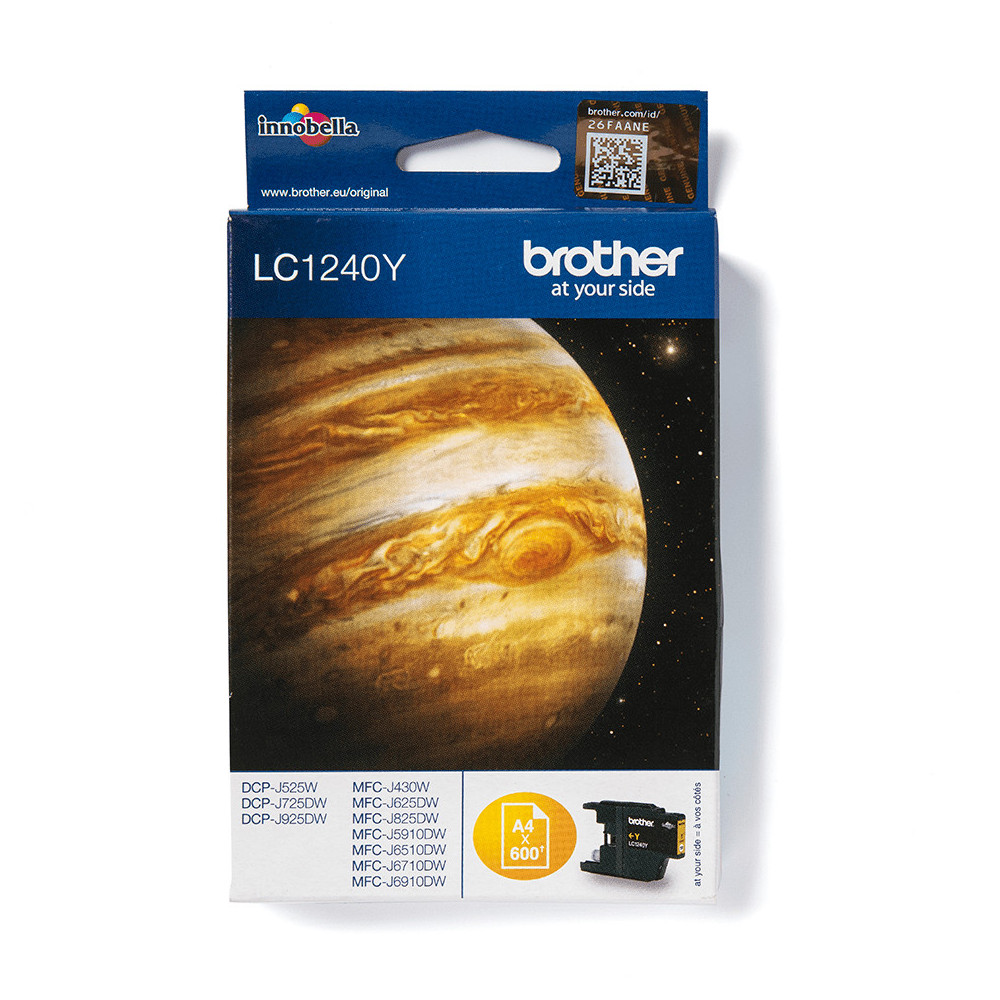 Brother LC1240Y - Cartouche d'encre originale – Jaune Brother LC1240Y - Cartouche d'encre originale – Jaune