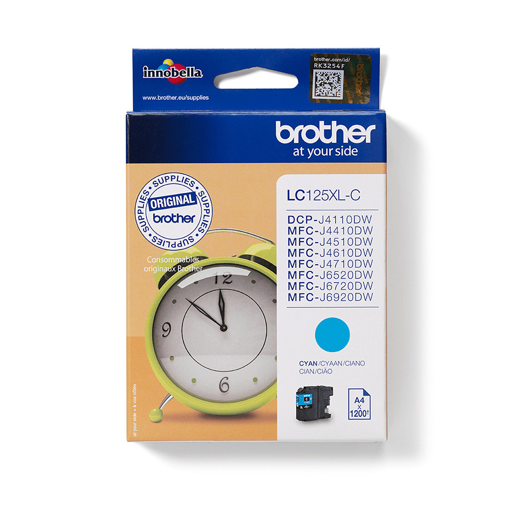 Brother LC-125XLC cartouche d'encre 1 pièce(s) Original Cyan Brother LC-125XLC cartouche d'encre 1 pièce(s) Original Cyan