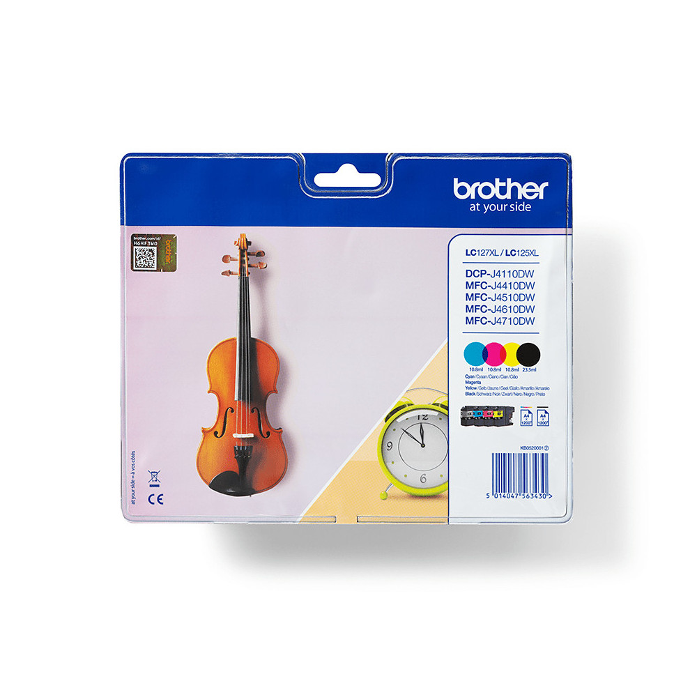 Brother LC127XLVALBP - Pack de cartouches d'encre originales à haut rendement Brother LC127XLVALBP - Pack de cartouches d'encre originales à haut rendement