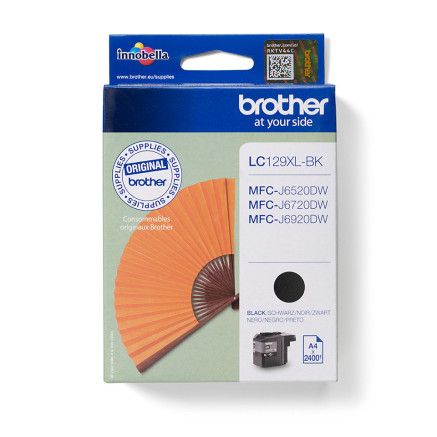 Brother LC129XLBK cartouche d'encre 1 pièce(s) Original Rendement élevé (XL) Noir