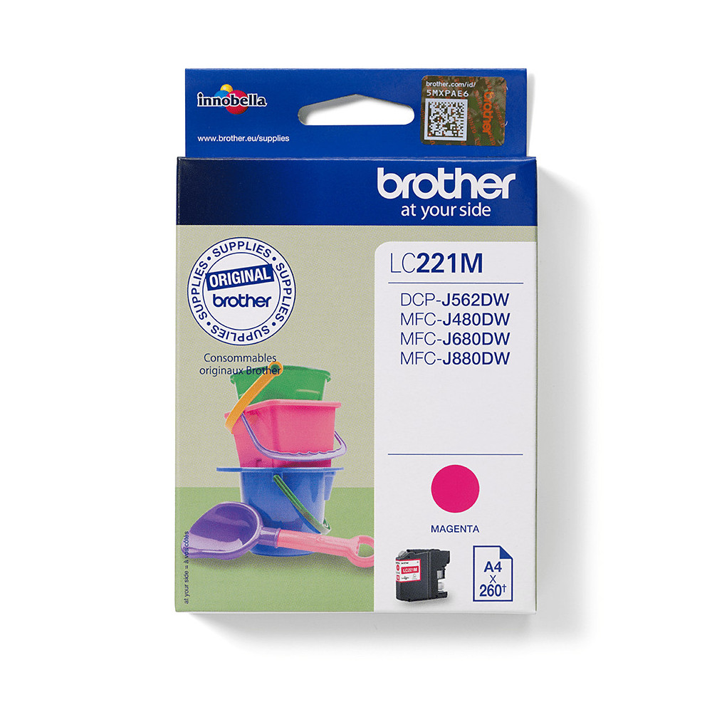 Brother LC221M cartouche d'encre 1 pièce(s) Original Magenta Brother LC221M cartouche d'encre 1 pièce(s) Original Magenta