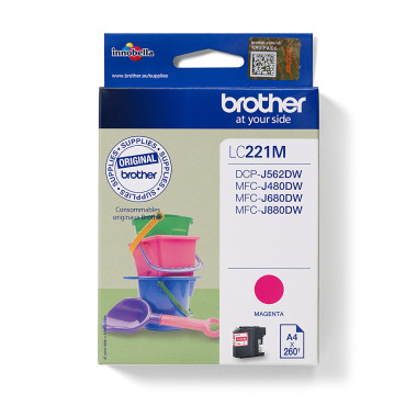 Brother LC221M cartouche d'encre 1 pièce(s) Original Magenta
