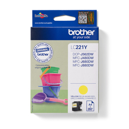 Brother LC221Y - Cartouche d'encre originale - Jaune