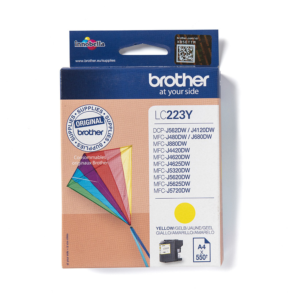 Brother LC223Y - Cartouche d'encre originale – Jaune Brother LC223Y - Cartouche d'encre originale – Jaune