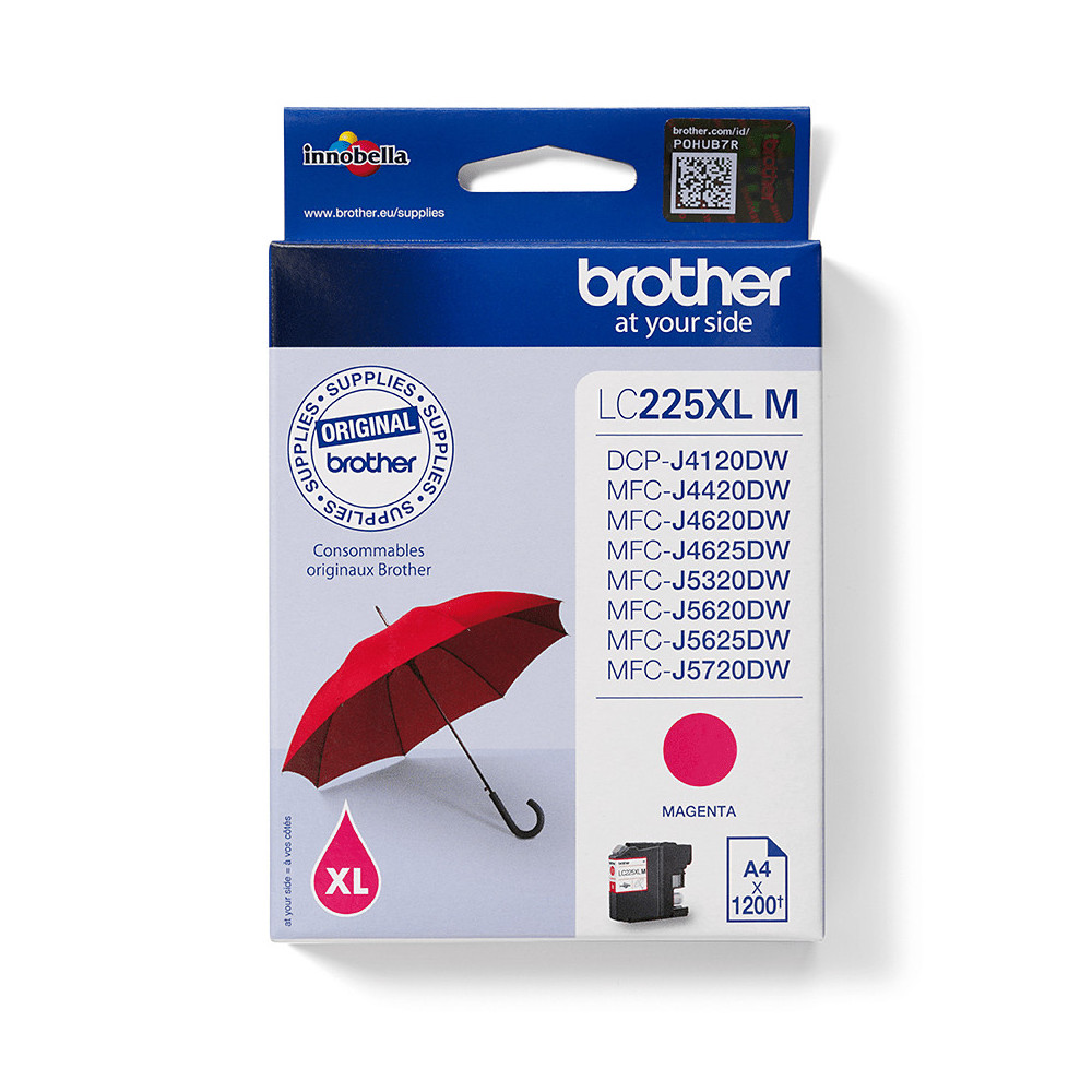 Brother LC225XLM - Cartouche d'encre originale - Magenta Brother LC225XLM - Cartouche d'encre originale - Magenta