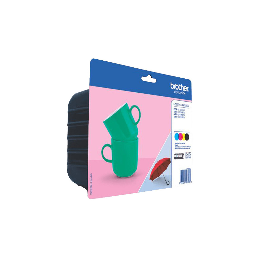 Brother LC-227XLVALBP cartouche d'encre 4 pièce(s) Original Noir, Cyan, Magenta, Jaune Brother LC-227XLVALBP cartouche d'encre 4 pièce(s) Original Noir, Cyan, Magenta, Jaune