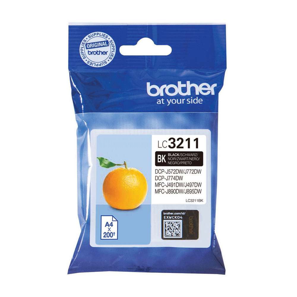 Brother LC3211BK - Cartouche d'encre originale - Noir Brother LC3211BK - Cartouche d'encre originale - Noir