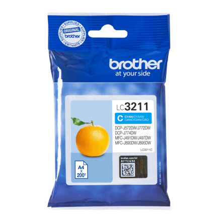 Brother LC3211C - Cartouche d'encre originale - Cyan