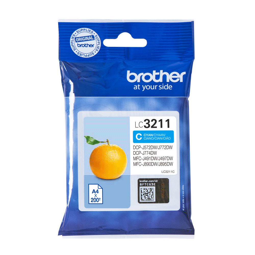 Brother LC3211C - Cartouche d'encre originale - Cyan Brother LC3211C - Cartouche d'encre originale - Cyan