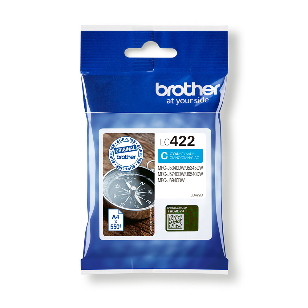 Brother LC422C Cartouche d'encre originale - Cyan Brother LC422C Cartouche d'encre originale - Cyan