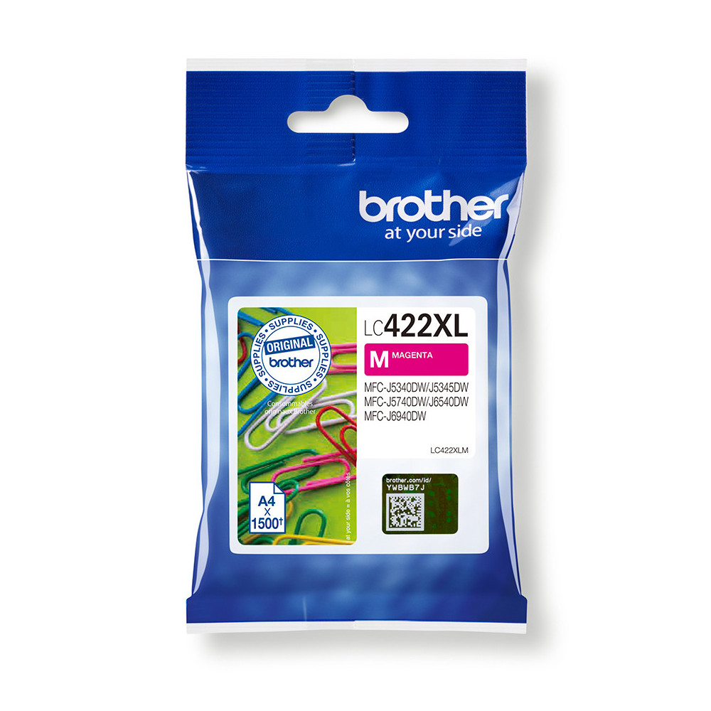 Brother LC422XLM Cartouche d'encre originale - Magenta Brother LC422XLM Cartouche d'encre originale - Magenta