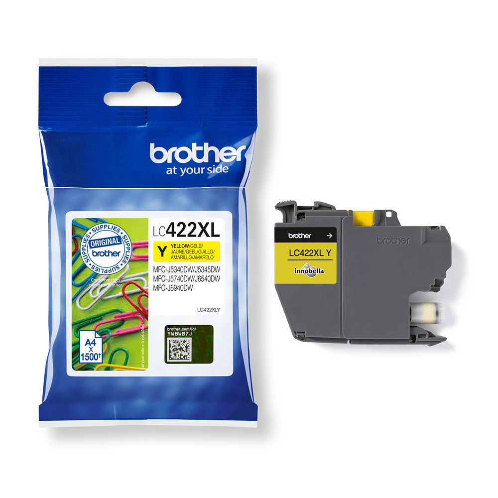 Brother LC-422XLY cartouche d'encre 1 pièce(s) Original Jaune