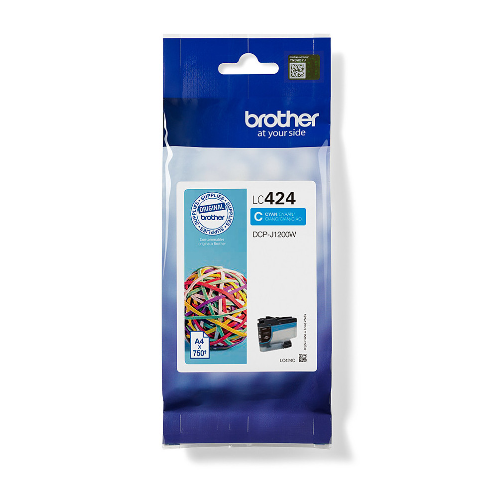 Brother LC424C - Cartouche d'encre transparente - cyan Brother LC424C - Cartouche d'encre transparente - cyan