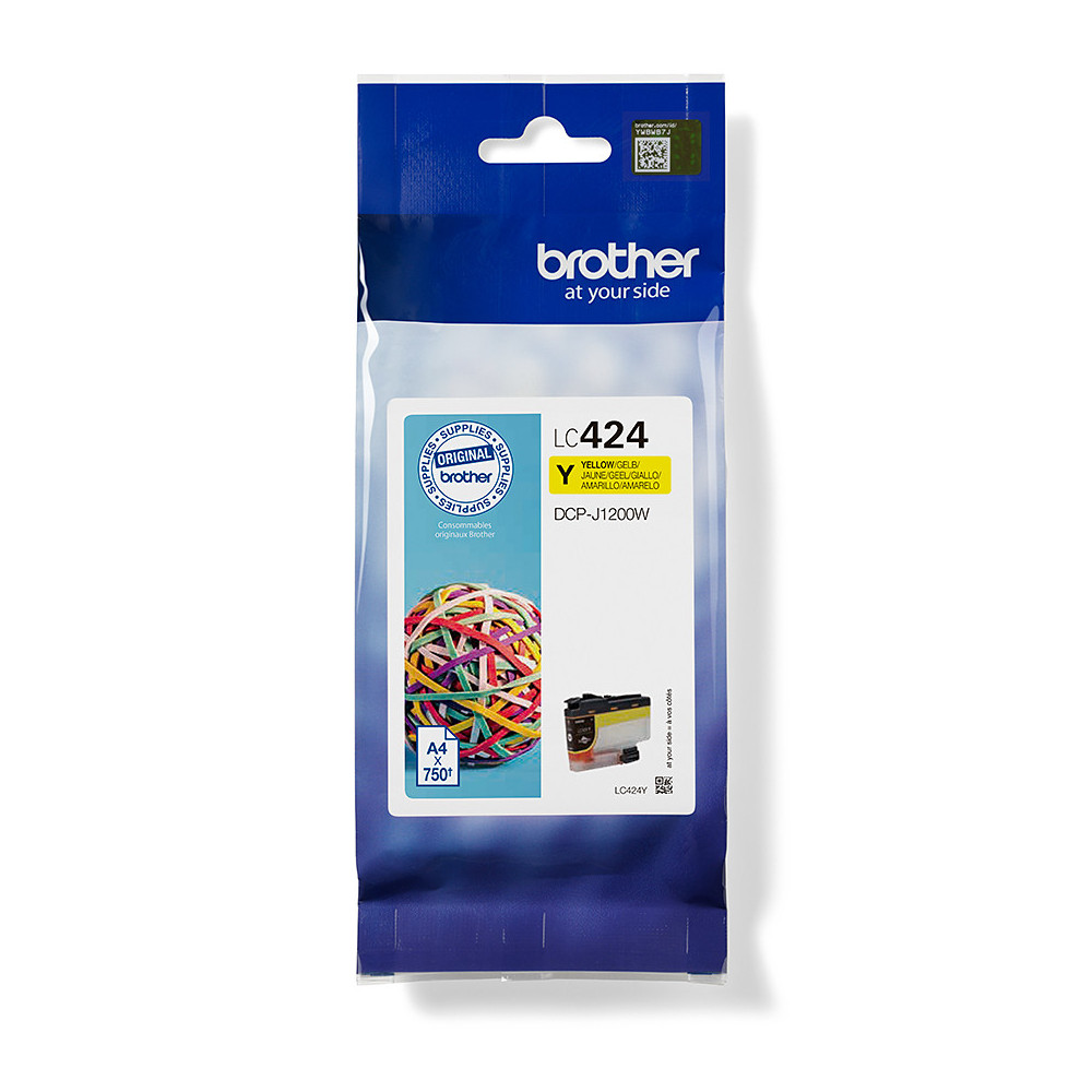 Brother LC424Y - Cartouche d'encre transparente - jaune Brother LC424Y - Cartouche d'encre transparente - jaune